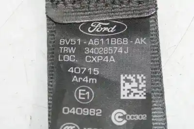 Tweedehands auto-onderdeel veiligheidsriem rechts achter voor ford fiesta vi (cb1, ccn) 1.5 tdci oem iam-referenties 8v51a611b68ak  