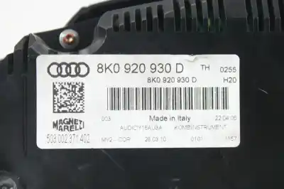 Автозапчастина б/у панель інструментів для audi a4 b8 (8k2) 2.0 tdi посилання на oem iam 8k0920930d  