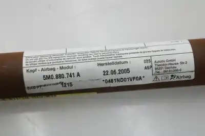 Tweedehands auto-onderdeel airbag links voor voor volkswagen golf plus v (5m1, 521) 1.9 tdi oem iam-referenties 5m0880741a  