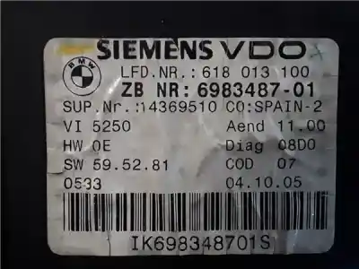 Peça sobressalente para automóvel em segunda mão quadrante por bmw serie 3 berlina (e90) 2.0 16v diesel cat referências oem iam   698348701
