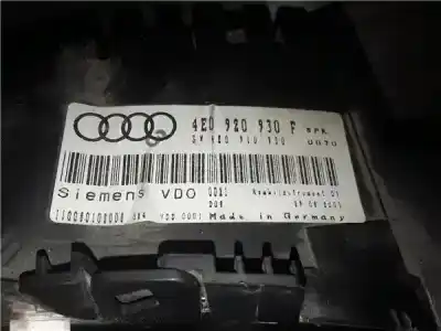 Second-hand car spare part dashboard for audi a8 (4e) 4.0 tdi quattro l [4.0 ltr. - 202 kw v8 32v tdi cat (ase)] oem iam references   4e0920930f