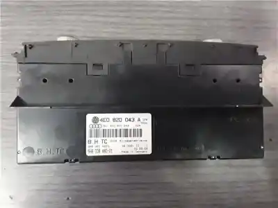 Peça sobressalente para automóvel em segunda mão comando de sofagem (chauffage / ar condicionado) por audi a8 (4e) 4.0 tdi quattro l [4.0 ltr. - 202 kw v8 32v tdi cat (ase)] referências oem iam   4e0820043a