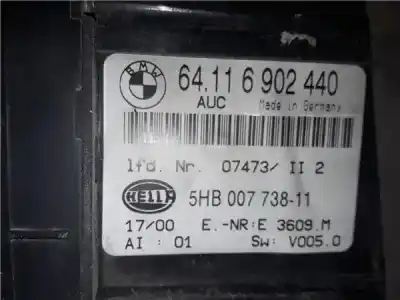 Peça sobressalente para automóvel em segunda mão comando de sofagem (chauffage / ar condicionado) por bmw serie 3 coupe (e46) 2.5 323 ci [2.5 ltr. - 125 kw 24v cat] referências oem iam   6902440