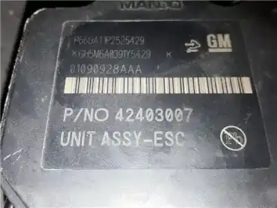 Peça sobressalente para automóvel em segunda mão abs por opel mokka 1.6 excellence [1.6 ltr. - 100 kw cdti dpf] referências oem iam   42403007 / 688250455
