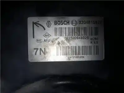 Автозапчастина б/у гальмівний серво для renault kangoo ii (f/kw0) 1.5 dynamique [1.5 ltr. - 66 kw dci diesel fap] посилання на oem iam   0204810827