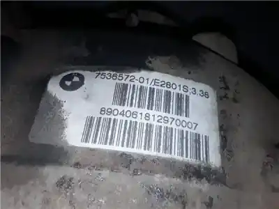 Second-hand car spare part rear differential for bmw serie x3 (e83) 3.0d [3.0 ltr. - 150 kw turbodiesel] oem iam references 1214822j  753657201 / e2801s / 338