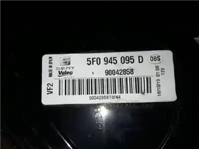 Pezzo di ricambio per auto di seconda mano lampada posteriore sinistra per seat leon (5f1) 1.5 tgi bivalent. gasolina / cng riferimenti oem iam   5f0945095d