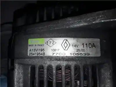Автозапчасти б/у генератор за renault clio ii fase i (b/cb0) (1998->) 1.9 d (b/cb0e) ссылки oem iam 2541954b  7700105539