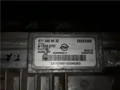Автозапчастина б/у ебу контролер двигуна для ssangyong korando 2.0 td cat посилання на oem iam 28283968  6715400032