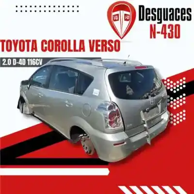 Second-hand car spare part complete engine for toyota corolla verso (r1) 2.0 d-4d sol oem iam references   