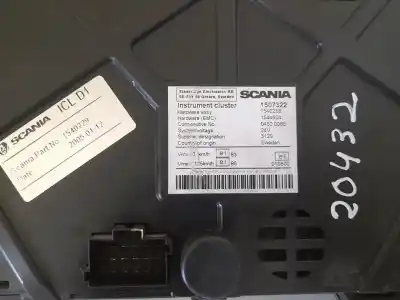 Автозапчасти б/у приборная доска за scania baureihe c-klasse p/g/r (2004) fsa r500 (4x2) largura mediana cr 16 ссылки oem iam 1540229  