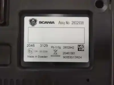 Автозапчасти б/у приборная доска за scania baureihe c-klasse p/g/r (2004) fsa r500 (4x2) largura mediana cr 16 ссылки oem iam 2802938  