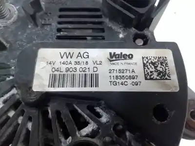 Second-hand car spare part alternator for audi q3 (8ug) dfg oem iam references 04l903021d  