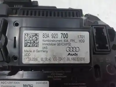 Peça sobressalente para automóvel em segunda mão quadrante por audi q3 (8ug) dfg referências oem iam 83a920700  