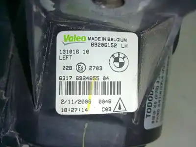 Peça sobressalente para automóvel em segunda mão farol / projetor de nevoeiro esquerdo por bmw x5 (e70) m57306d3 referências oem iam 13101610  