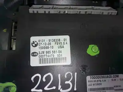 Second-hand car spare part interior light for bmw x5 (e70) m57306d3 oem iam references 6131913833801  
