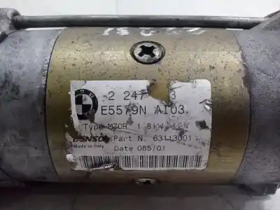 Peça sobressalente para automóvel em segunda mão motor de arranque por bmw 3 (e46) 320 d referências oem iam 63113001  