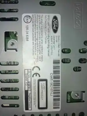 Автозапчастина б/у аудіо система / радіо cd для ford kuga ii (dm2) 2.0 tdci 4x4 посилання на oem iam cv4t-19c107-lj  