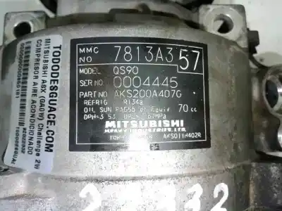 Second-hand car spare part air conditioning compressor for galloper asx 1.6 mivec oem iam references   