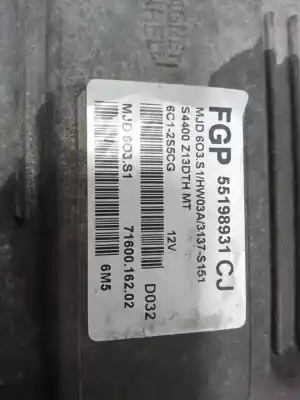 Peça sobressalente para automóvel em segunda mão centralina de motor uce por opel corsa c 1.3 16v cdti cat (z 13 dt / ln9) referências oem iam 55198931 cj  