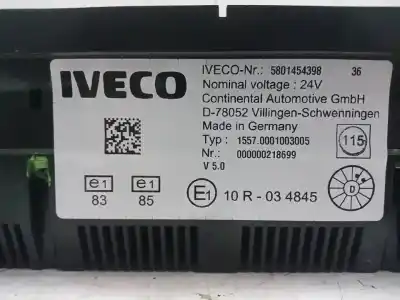 Автозапчастина б/у панель інструментів для iveco stralis (as) fsa t / fp lt 4x2 gran espacio посилання на oem iam 5801454398  