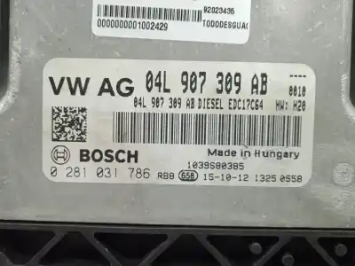 Second-hand car spare part ecu engine control for audi q3 (8ug) attraction oem iam references 04l907309ab  