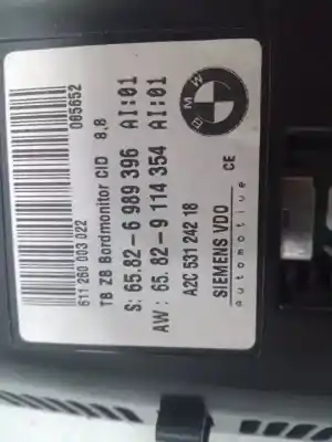 Second-hand car spare part multifunction display for bmw 6 (e63) 630 i oem iam references 6989396  