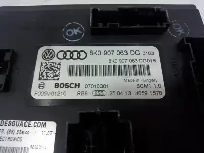 Second-hand car spare part electronic module for audi a4 b8 (8k2) 2.0 tdi oem iam references 8k0907063dg  