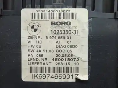 Peça sobressalente para automóvel em segunda mão quadrante por bmw 3 (e46) 320 d referências oem iam 102535031  