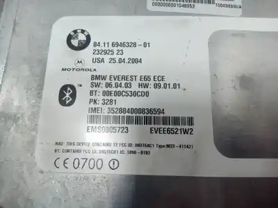 Pezzo di ricambio per auto di seconda mano modulo bluetooth per bmw 7 (e65, e66, e67) 730 d riferimenti oem iam 6946328  