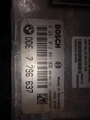 Second-hand car spare part ecu engine control for bmw 5 (e60) 530 d oem iam references 0281012091  