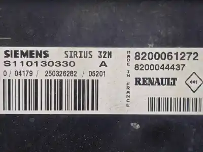Автозапчастина б/у ебу контролер двигуна для renault kangoo (f/kc0) 1.4 посилання на oem iam s110130330a - 8200061272 - 8200044437 - sirus32n  sirus32n