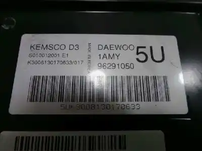 Pezzo di ricambio per auto di seconda mano centralina motore per daewoo matiz 0.8 cat riferimenti oem iam 96291050 - s010012001e1 - k3008130170633017  