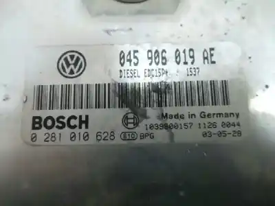 Piesă de schimb auto la mâna a doua unitate de control motor ecu pentru volkswagen lupo i (6x1, 6e1) 1.2 tdi 3l referințe oem iam 045906019ae - edc15p - 0281010628 - 1039s00157  