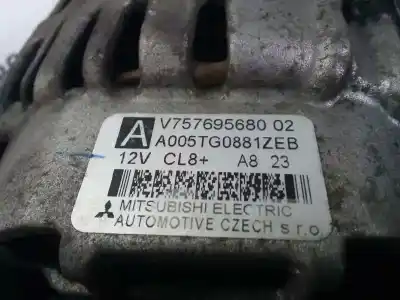 Автозапчастина б/у генератор для peugeot 207/207+ (wa_, wc_) 1.4 16v посилання на oem iam v75769568002 - a005tg0881zeb polea.embrague - 6.canales 80ah