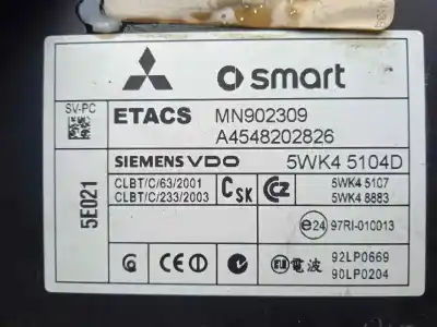 Автозапчастина б/у електронний модуль для smart forfour 1.5 cdi cat посилання на oem iam a4548202826 - mn902309 - 5wk45104d  