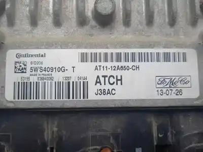 Автозапчасти б/у блок управления двигателем за ford transit connect (tc7) 1.8 tdci cat ссылки oem iam 5ws40910gt - at1112a650ch - sid206  sid206