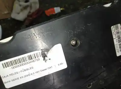 Second-hand car spare part fuse box unit for bmw x3 (e83) 2.0 16v diesel cat oem iam references   