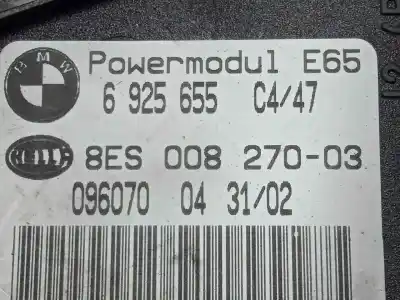 Peça sobressalente para automóvel em segunda mão módulo eletrônico por bmw serie 7 (e65/e66) 3.0 turbodiesel cat referências oem iam 6925655 - 8es00827003  