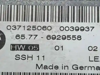 Second-hand car spare part airbag control unit for bmw serie 7 (e65/e66) 3.0 turbodiesel cat oem iam references 65776929558 - 6929558  
