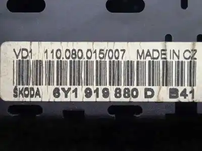 Автозапчастина б/у панель інструментів для skoda fabia (6y2/6y3) 1.9 tdi посилання на oem iam 110080015007 - 6y1919880d  