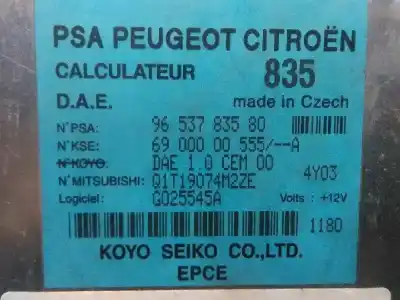 Second-hand car spare part electronic module for citroen c2 1.4 hdi oem iam references 9653783580 - q1t19074m2ze  