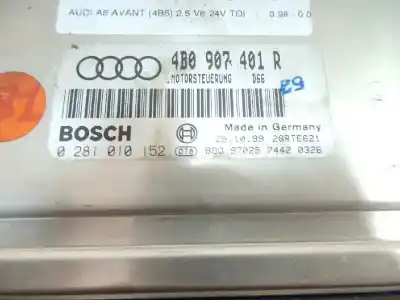 Second-hand car spare part ecu engine control for audi a6 avant (4b5) 2.5 tdi oem iam references 0281010152 - 4b0907401r - d66  