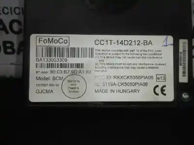 Автозапчастина б/у електронний модуль для ford transit connect (tc7) 1.8 tdci cat посилання на oem iam cc1t14d212ba  