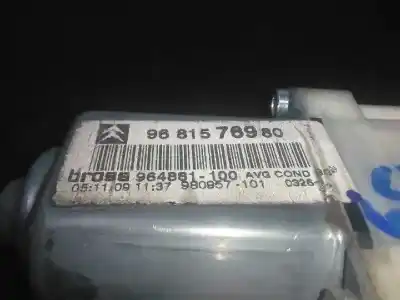 Second-hand car spare part rear left window motor for citroen c4 coupé (la_) 1.6 hdi oem iam references 9681576980 - 964881100 - 984941100 - 965493100  