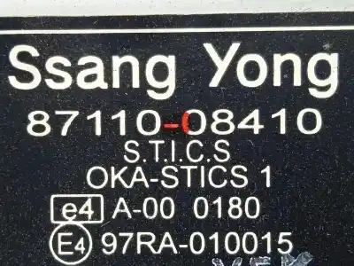 Автозапчастина б/у електронний модуль для ssangyong rexton 2.9 turbodiesel cat посилання на oem iam 8711008410  