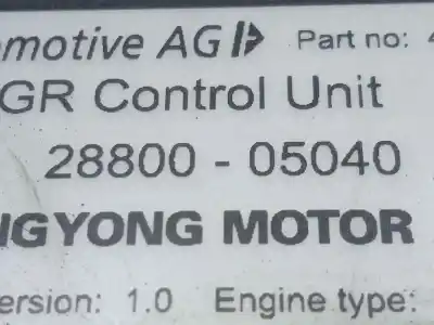 Автозапчастина б/у ебу контролер двигуна для ssangyong rexton 2.9 turbodiesel cat посилання на oem iam 2880005040  