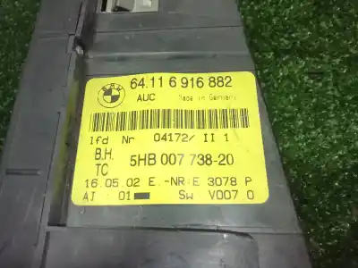 Peça sobressalente para automóvel em segunda mão comando de sofagem (chauffage / ar condicionado) por bmw serie 3 compact (e46) 320td referências oem iam 64116916882 - 5hb00773820  3078p