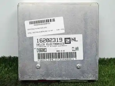 Pièce détachée automobile d'occasion CALCULATEUR MOTEUR ECU pour OPEL VECTRA B BERLINA  Références OEM IAM 16202319NL - D96003 - SV2  S-V2