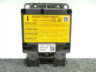 Second-hand car spare part airbag control unit for ford fusion (cbk) 1.6 16v cat oem iam references 2s6t14b056bp - 5wk43030 - 30031911